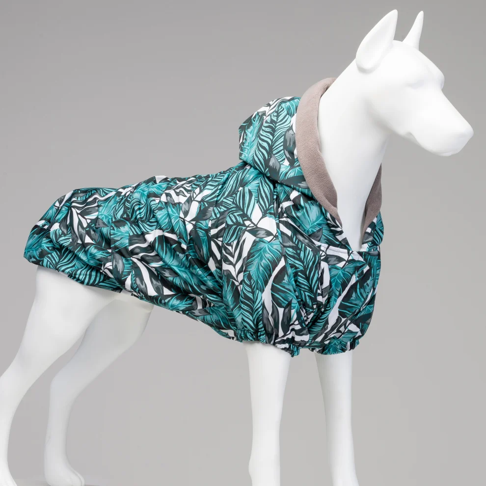 Lindodogs - Aqua Black Dog Raincoat