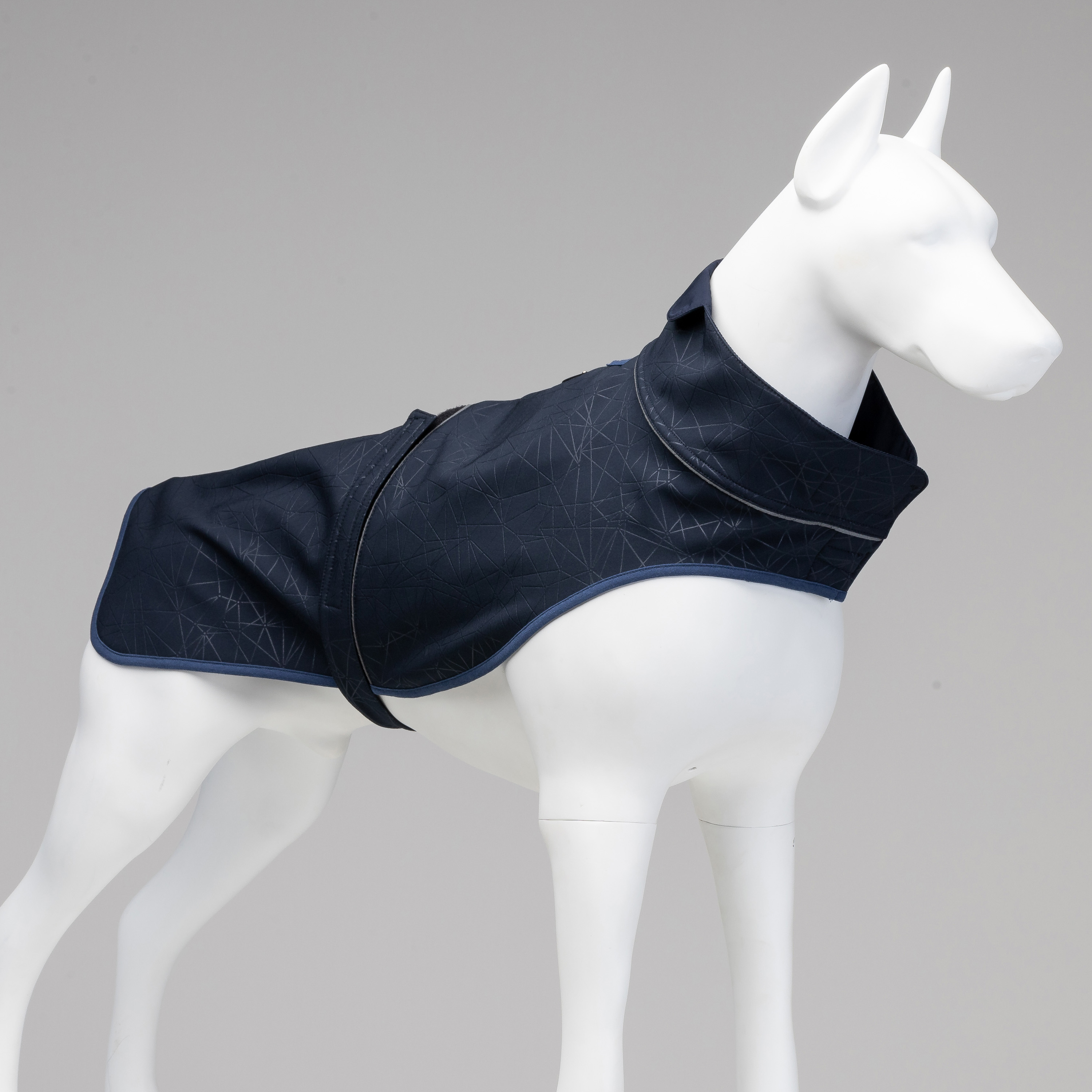 Softshell Magnetic Navy Dog Raincoat