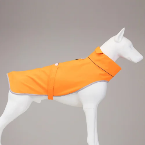 Lindodogs - Softshell Neon Orange Dog Raincoat