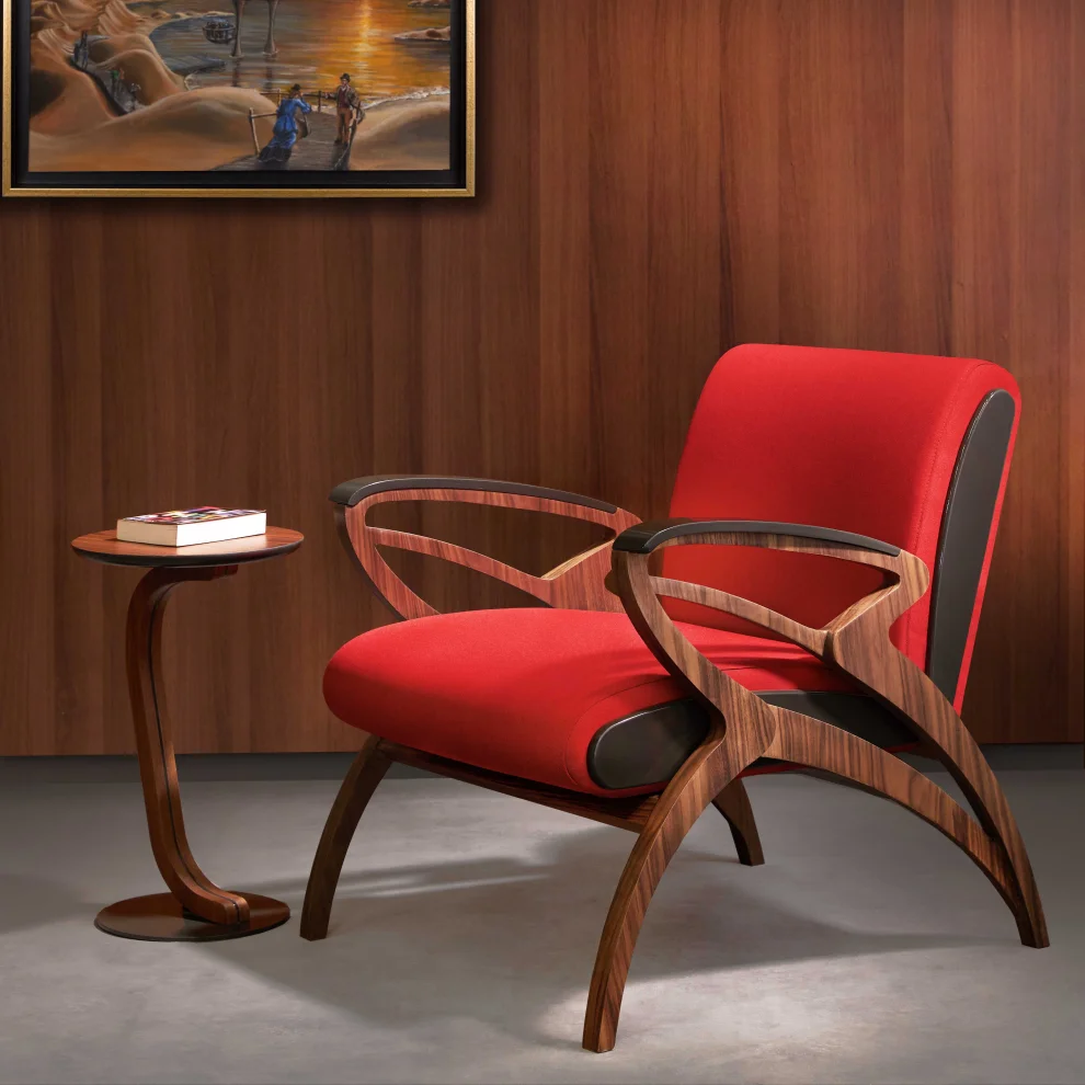 Gaen Studio - Hopper Herringbone Armchair