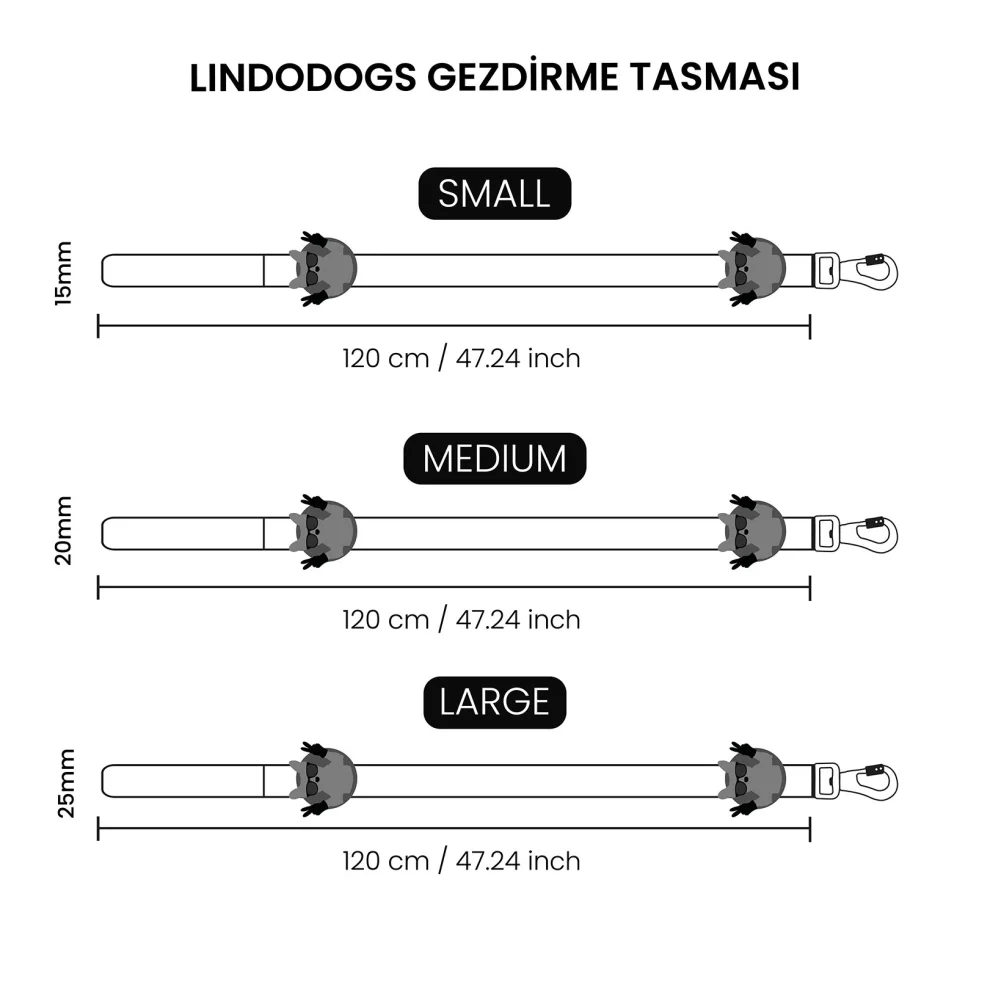 Lindodogs - Blue Dream Gezdirme Tasması