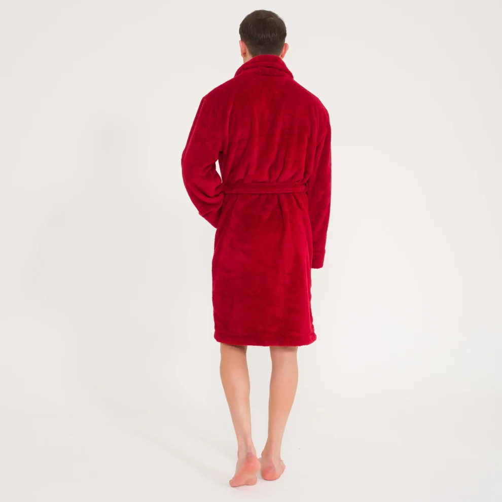 Miespiga - Men's Welsoft Shawl Collar Fleece Dressing Gown