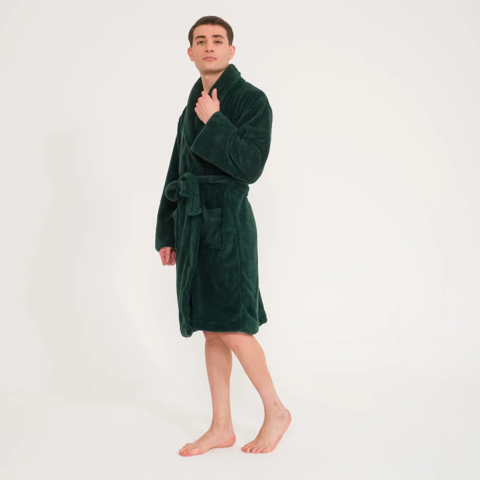 Mens green dressing on sale gown