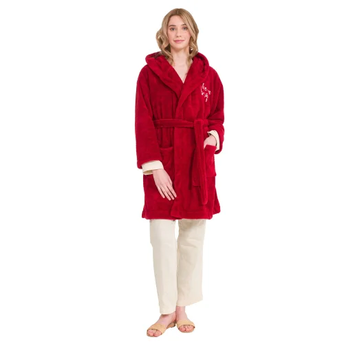 Miespiga - Women's Welsoft Hooded Plush Dressing Gown