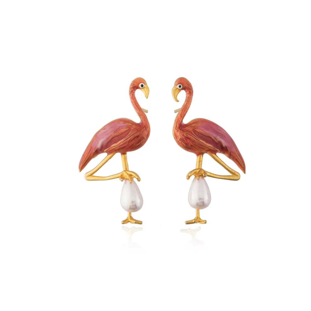 Milou Jewelry - Flamingo Earrings