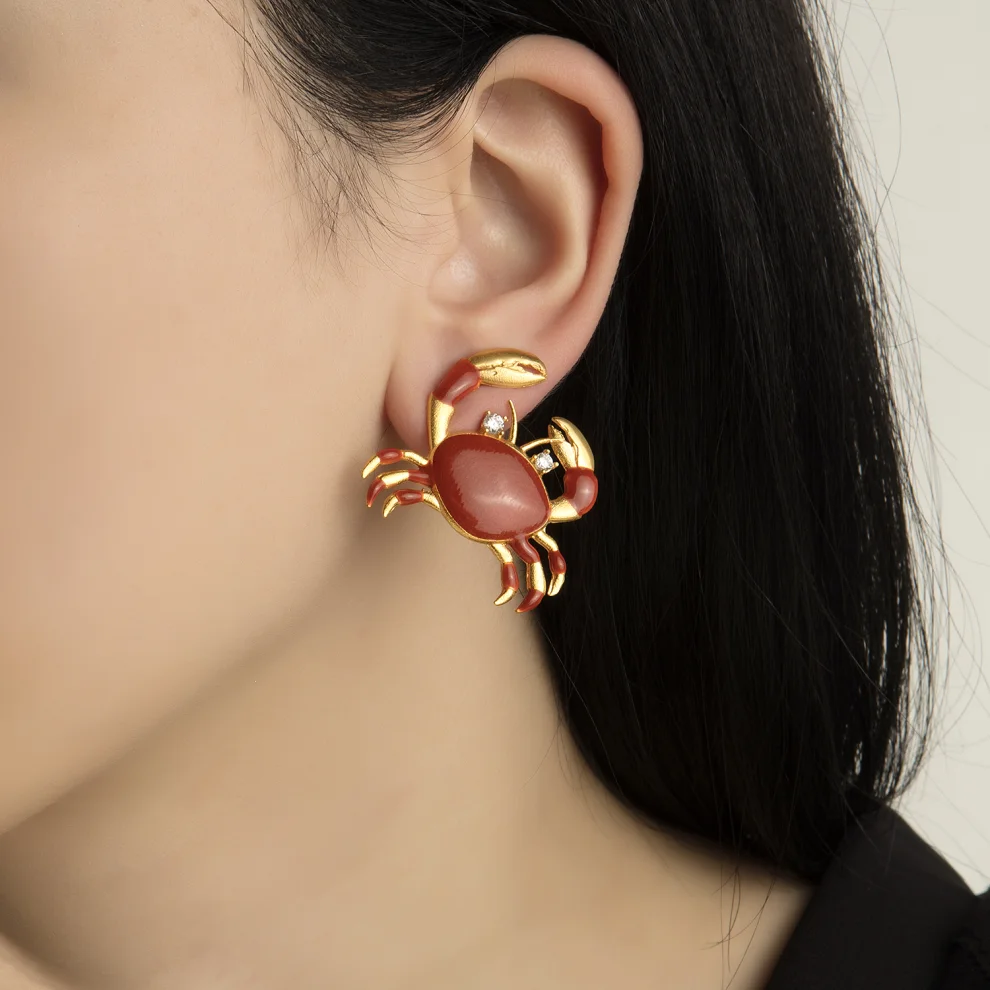 Milou Jewelry - Crab Earrings