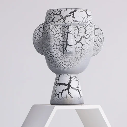 Beige & Stone - Mr. Nordic Face Antique Vase