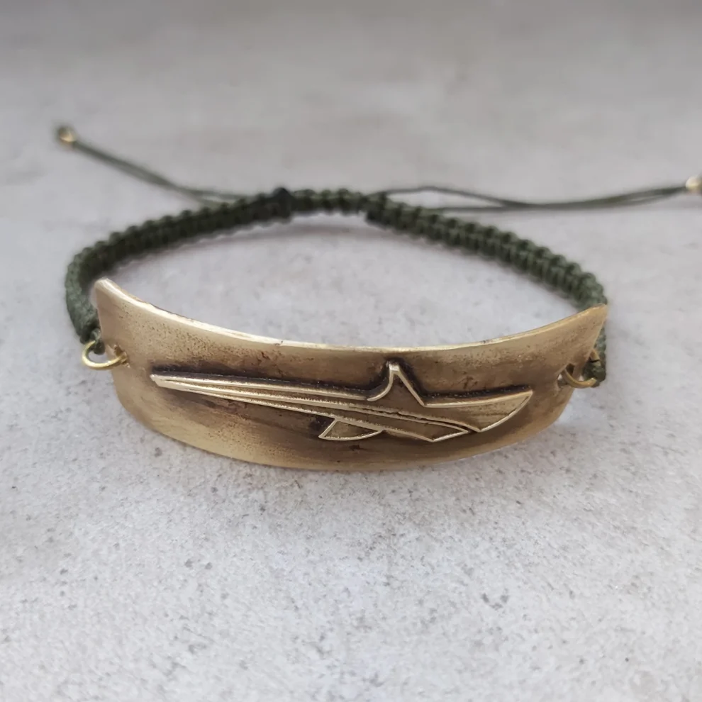 POJWoman by Pelin Özerson - Bronze Shark Bracelet