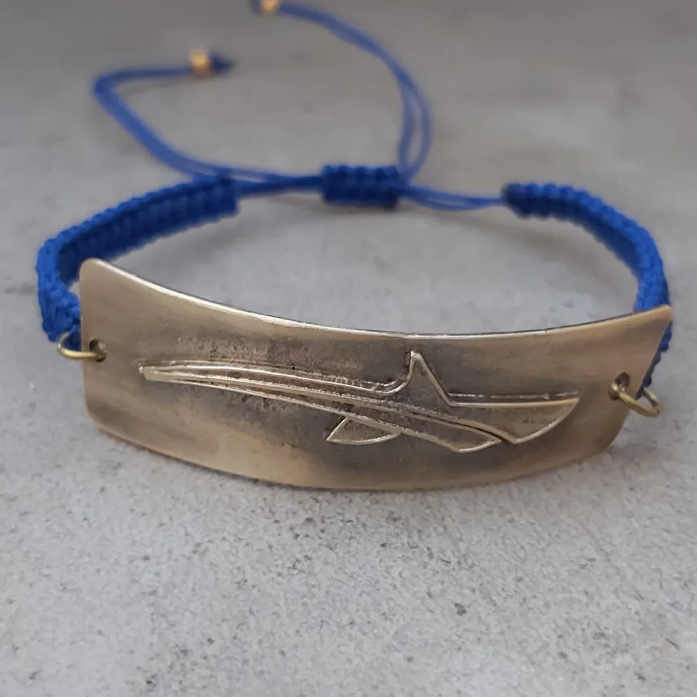 POJWoman by Pelin Özerson - Bronze Shark Bracelet