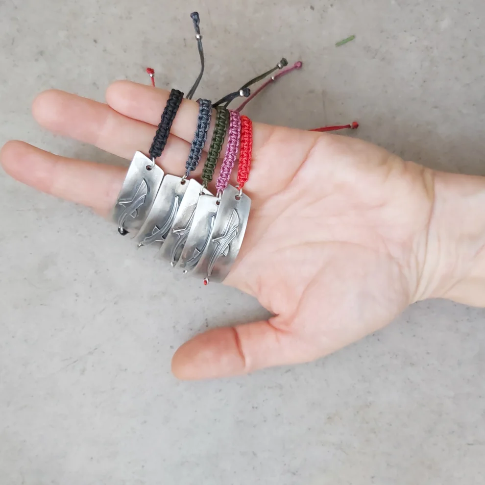 POJWoman by Pelin Özerson - Shark Silver Bracelet