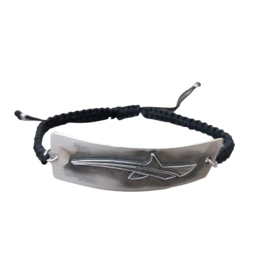 POJWoman by Pelin Özerson - Shark Silver Bracelet