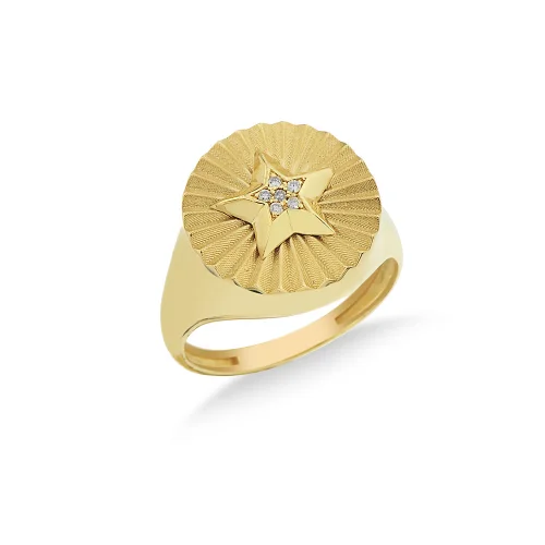 Larissa Jewellery - Diamond Military Star Ring