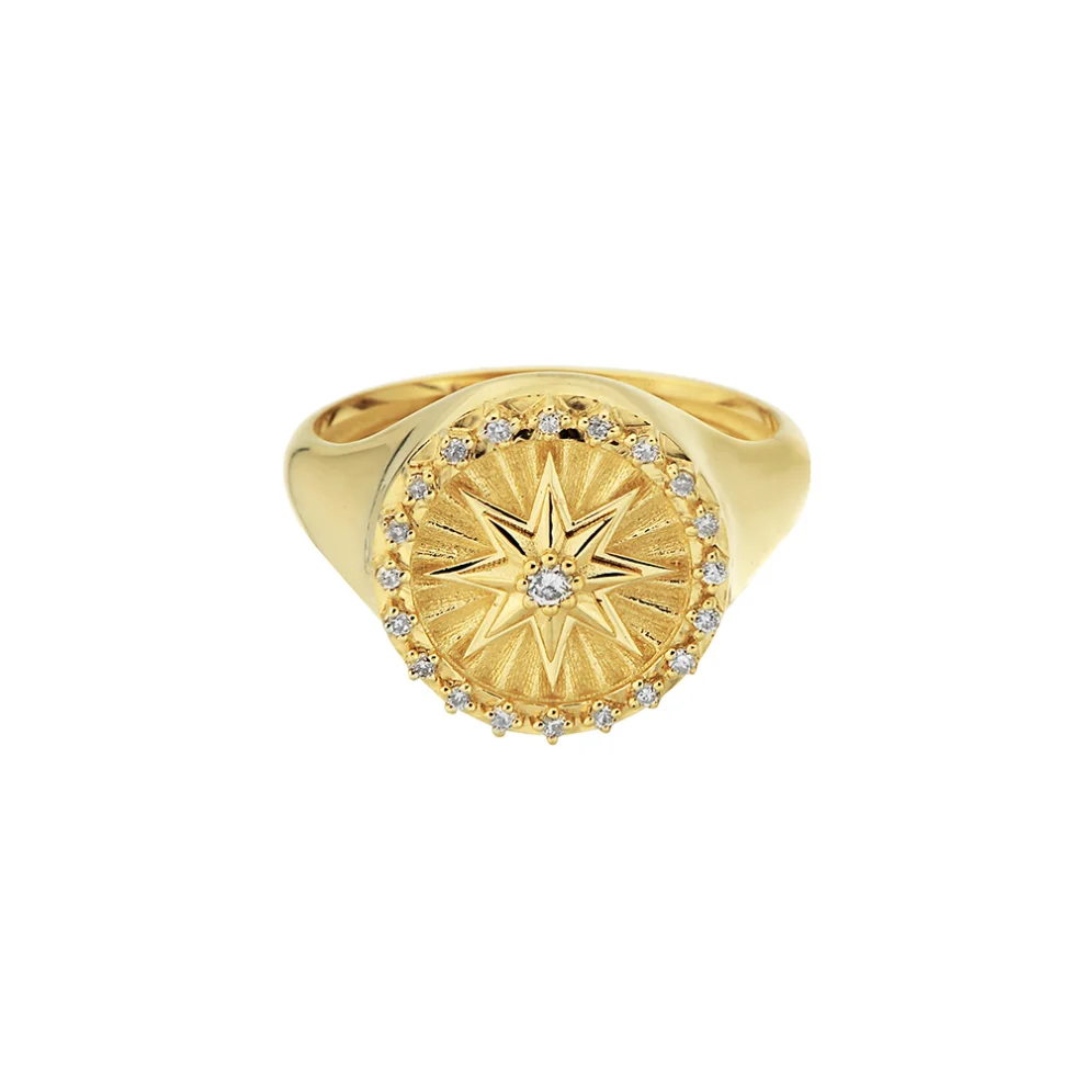 Larissa Jewellery - Textured Eight Star Ring