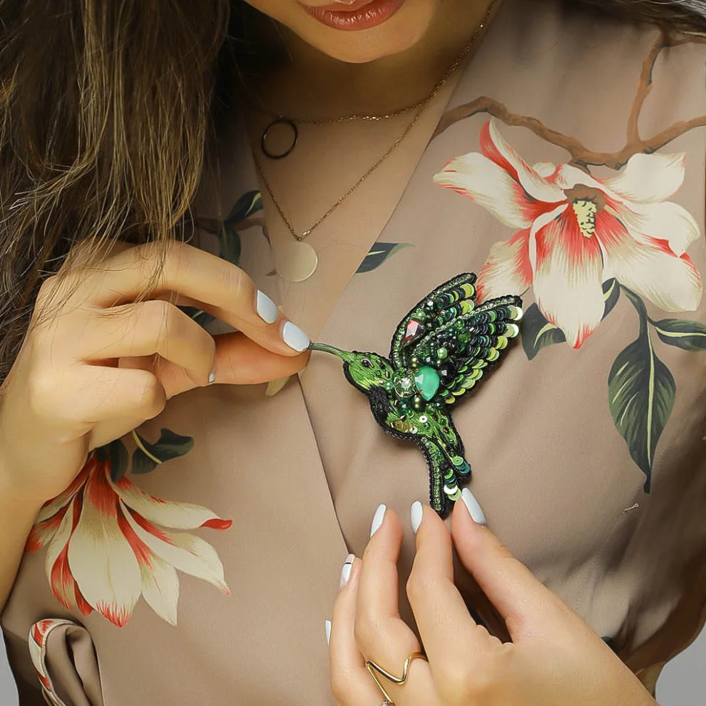 Unica Brooche - Bird Brooch