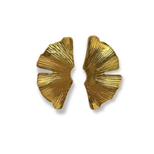 Linya Jewellery - Leta Large Leaf Earrings