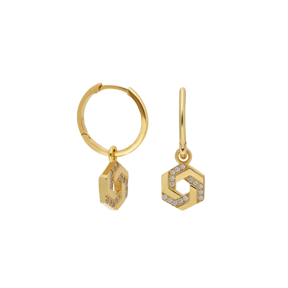 NAYRA - Linked Hoop Earrings