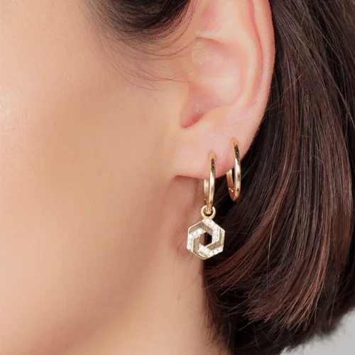 NAYRA - Linked Hoop Earrings