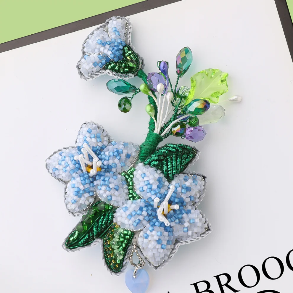 Unica Brooche - Çiçek Buketi Broş