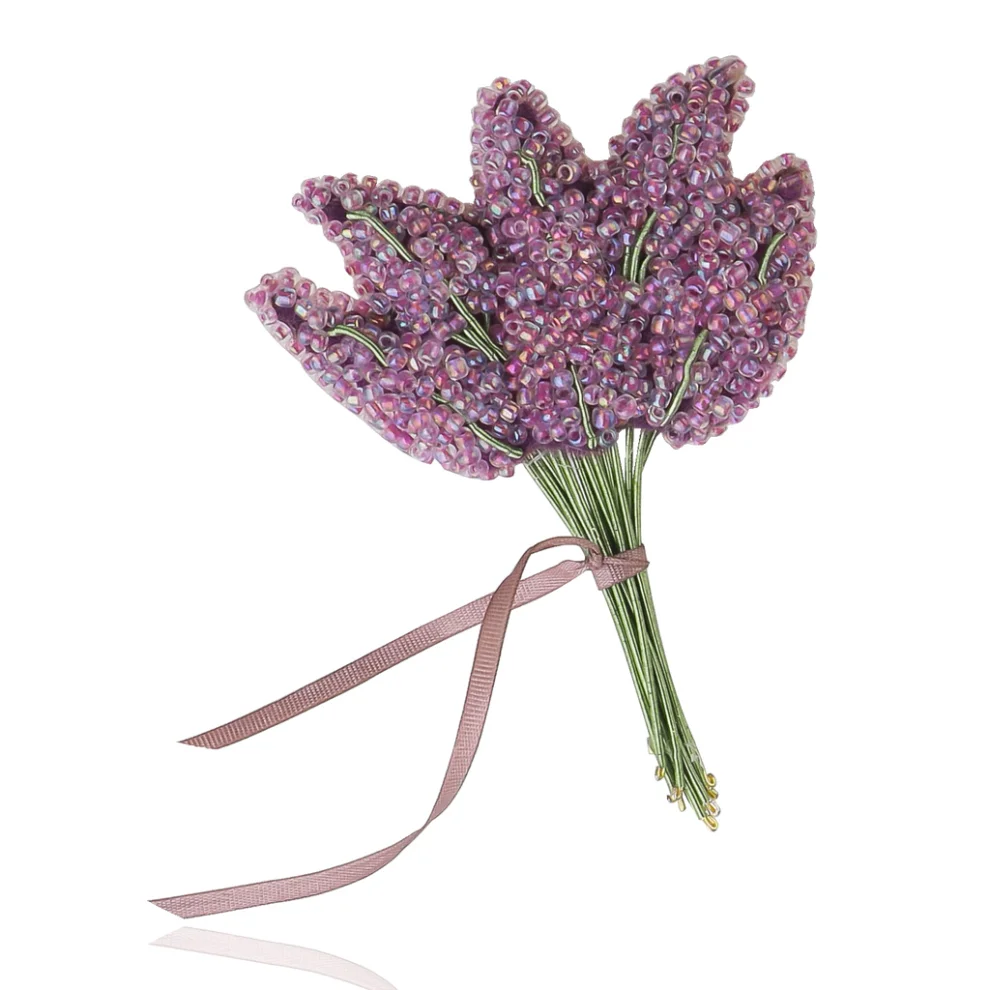 Unica Brooche - Lavender Bouquet Brooch