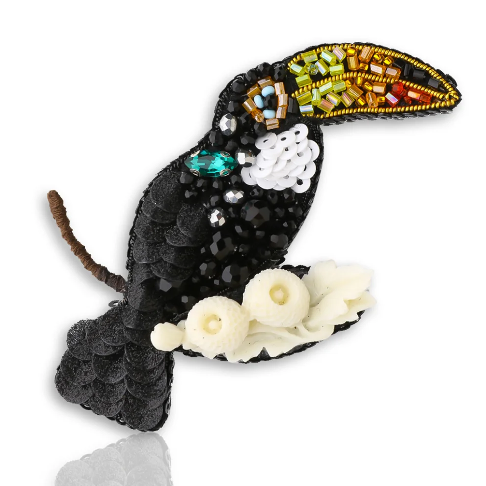 Unica Brooche - Toucan Bird Brooch