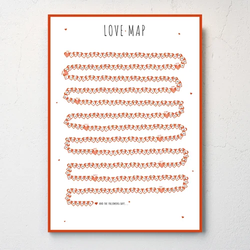 Studio Ovata - Love Map Poster