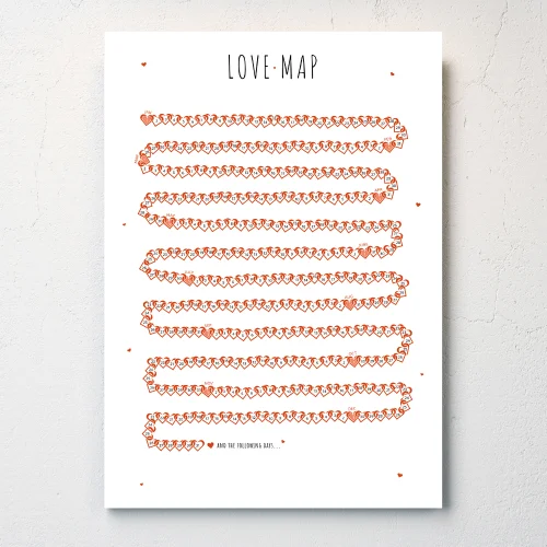 Studio Ovata - Love Map Poster