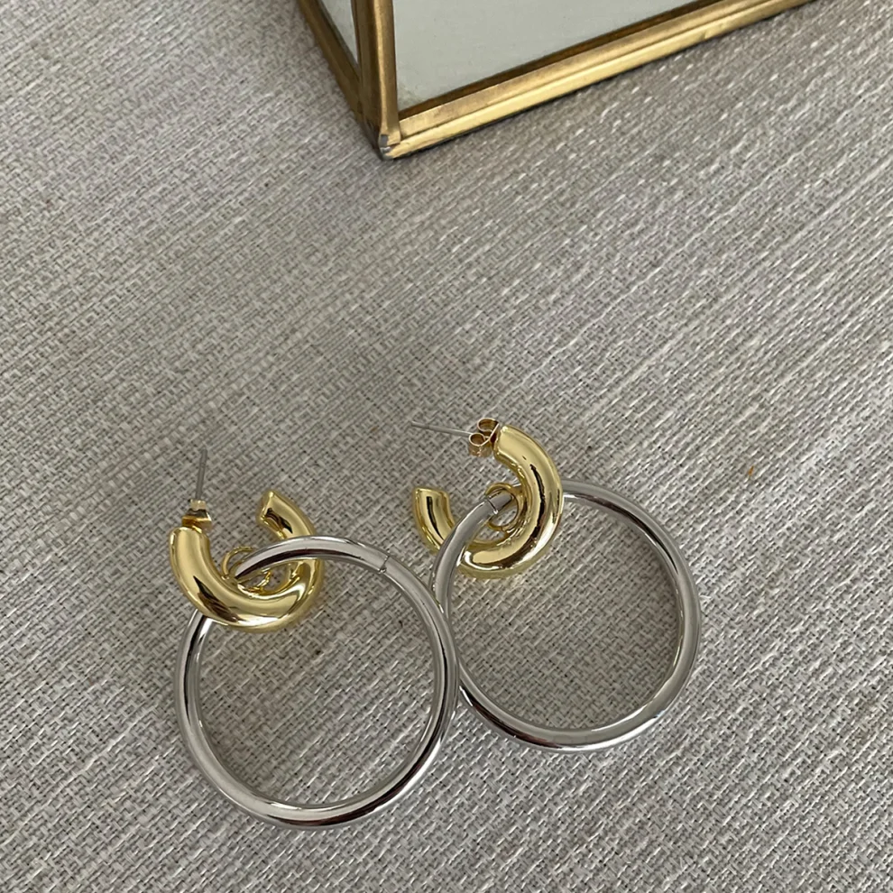 Miklan Istanbul - Raffia Hoops Küpe