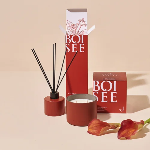 Jardinerie Maison - Boisee- Amber&sandal Wood Scented Reed Diffuser