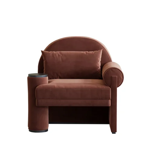 Hermhaus - Moon Velvet Armchair Right Arm