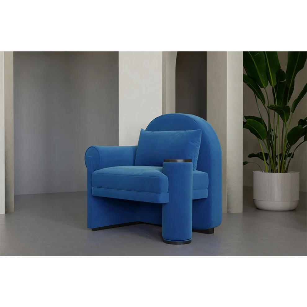 Hermhaus - Moon Velvet Armchair Right Arm