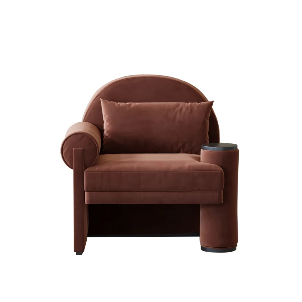 Hermhaus - Moon Velvet Armchair Left Arm