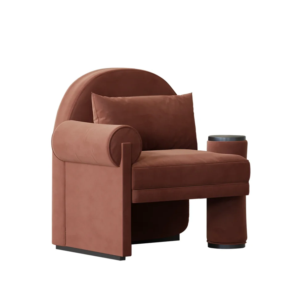 Hermhaus - Moon Velvet Armchair Left Arm