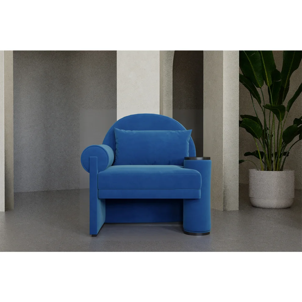 Hermhaus - Moon Velvet Armchair Left Arm