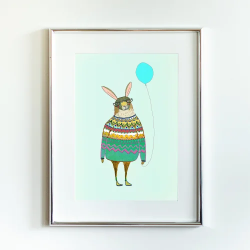 Little Forest Animals - Rabbit With Baloon Chart