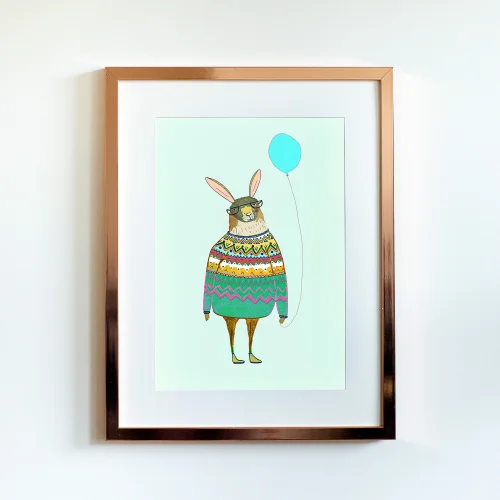 Little Forest Animals - Rabbit With Baloon Chart