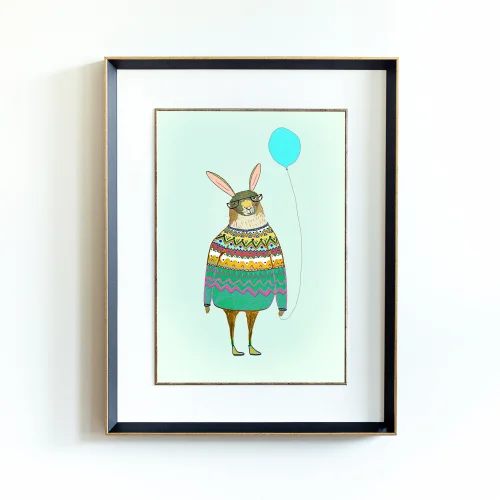 Little Forest Animals - Rabbit With Baloon Chart