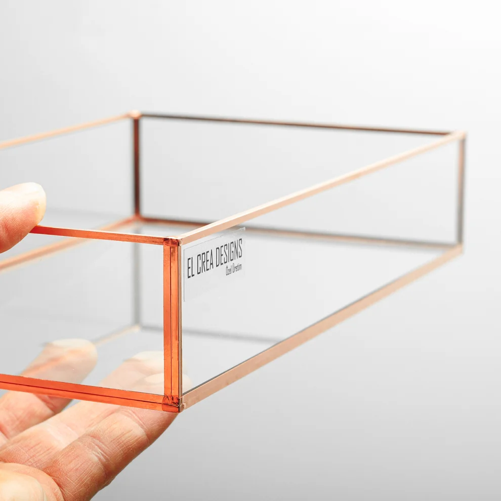 El Crea Designs - Glass Serving Tray