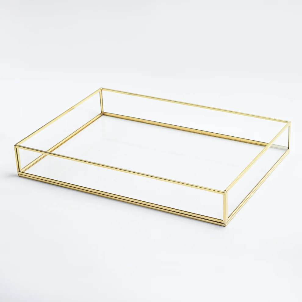 El Crea Designs - Glass Serving Tray