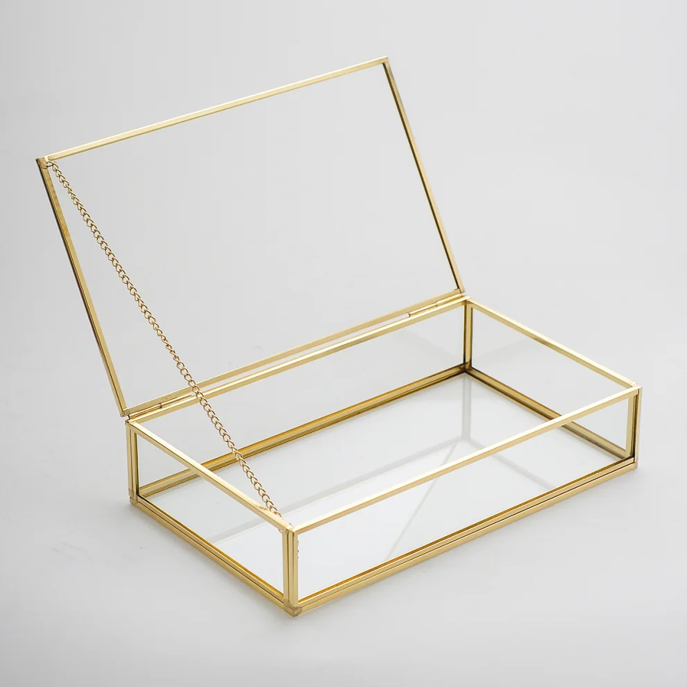 El Crea Designs - Glass Lid Box - V