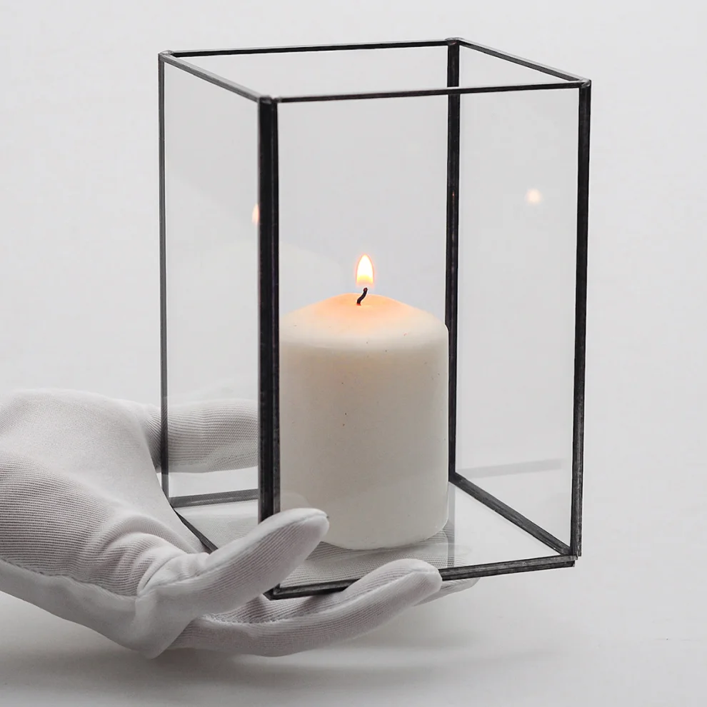 El Crea Designs - Glass Candle Holder