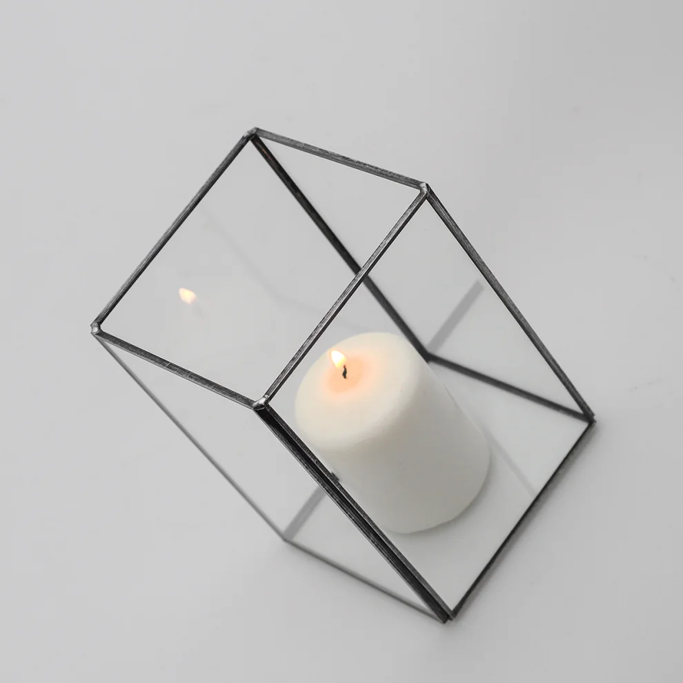 El Crea Designs - Glass Candle Holder
