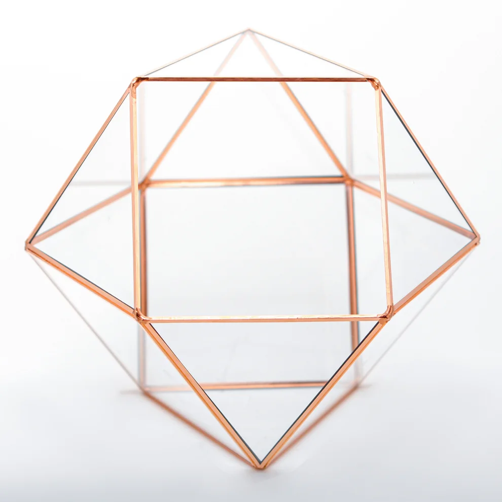 El Crea Designs - Polygon Geometric Terrarium Glass Dome