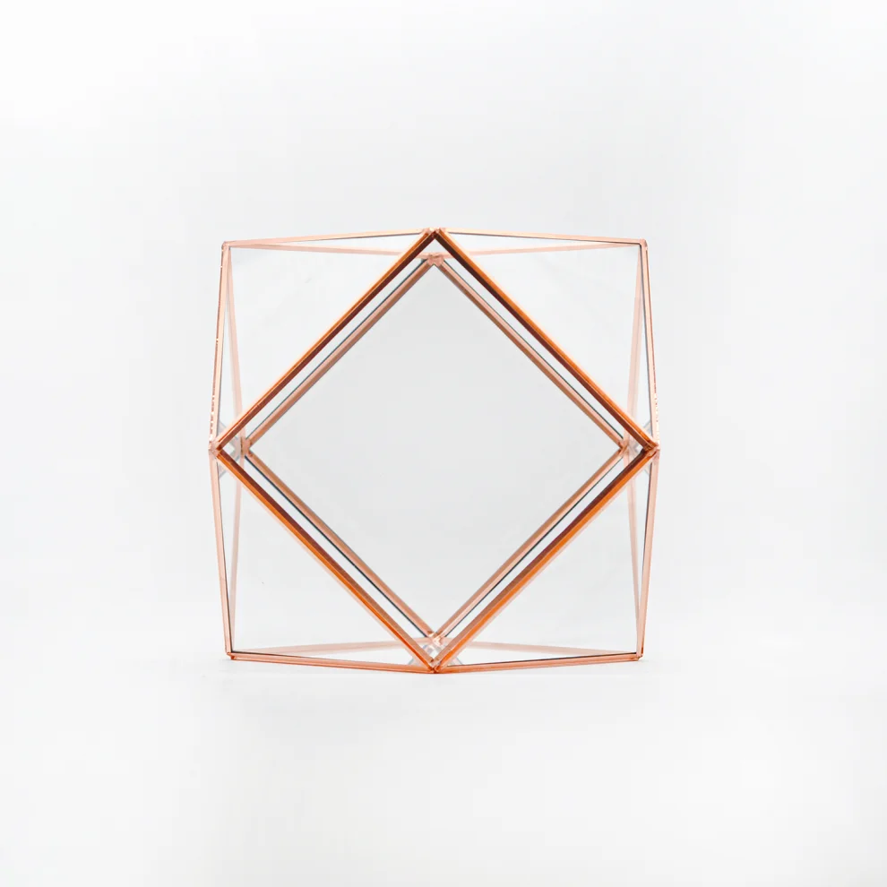 El Crea Designs - Polygon Geometric Terrarium Glass Dome