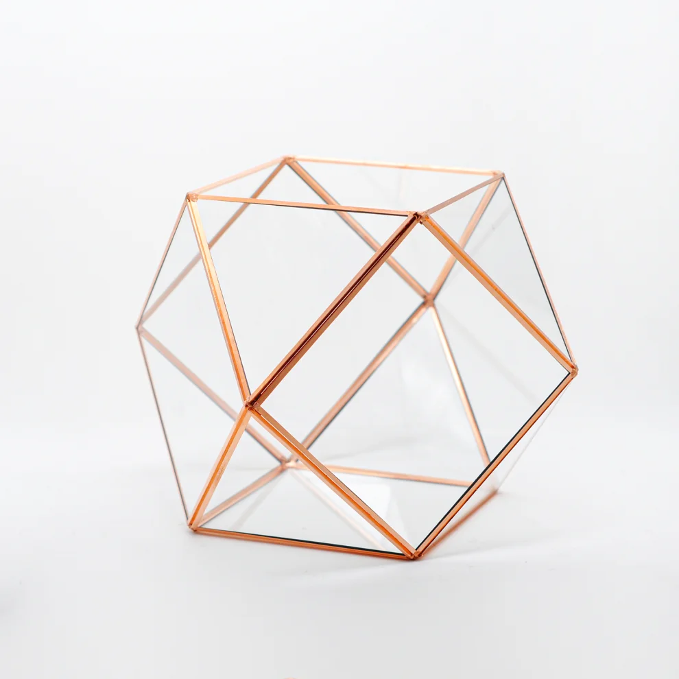 El Crea Designs - Polygon Geometric Terrarium Glass Dome