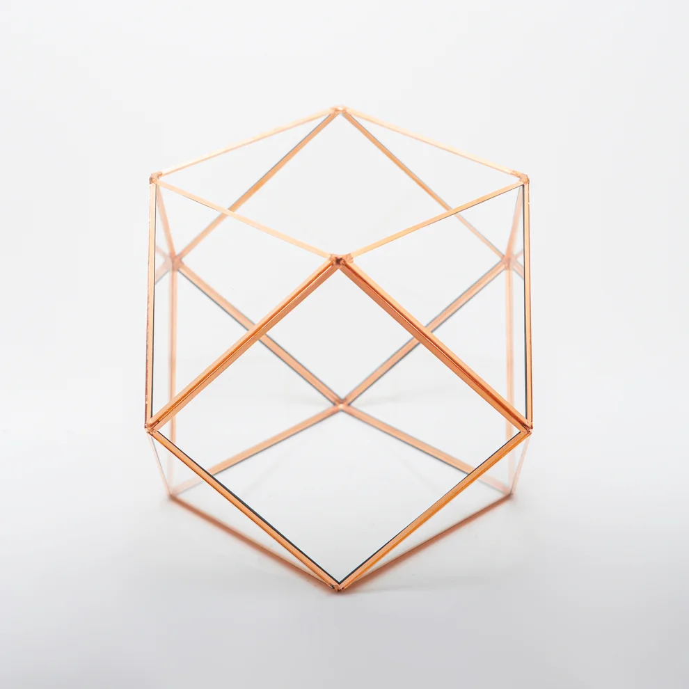 El Crea Designs - Polygon Geometric Terrarium Glass Dome