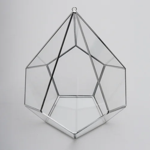 El Crea Designs - Rubby Geometric Terrarium Glass Dome