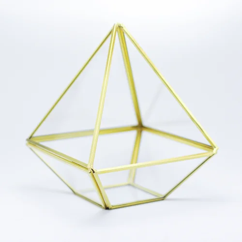 El Crea Designs - Triangel Geometric Terrarium Glass Dome