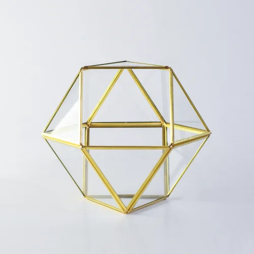 El Crea Designs - Polygon Geometrik Teraryum Cam Fanus