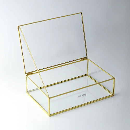 El Crea Designs - Box With Glass Lid - Ill