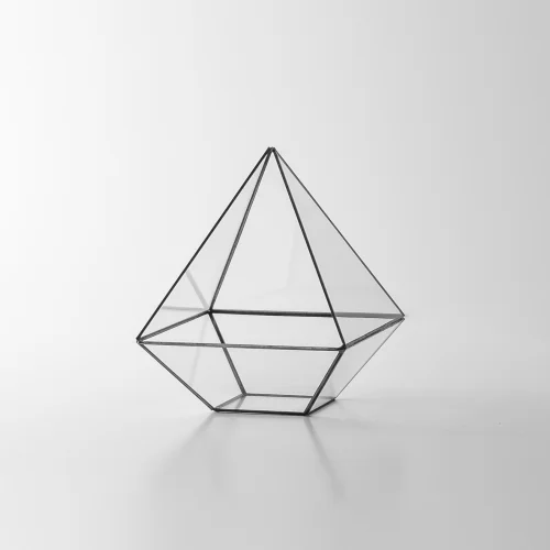 El Crea Designs - Triangel Geometric Terrarium Glass Dome